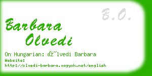 barbara olvedi business card